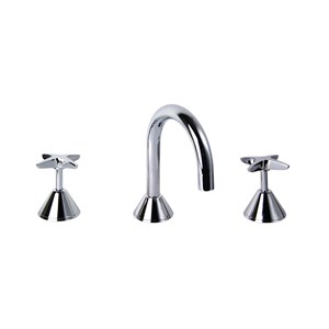 Austworld, monopoly tapware, PARK LANE BASIN SET, Chrome plated