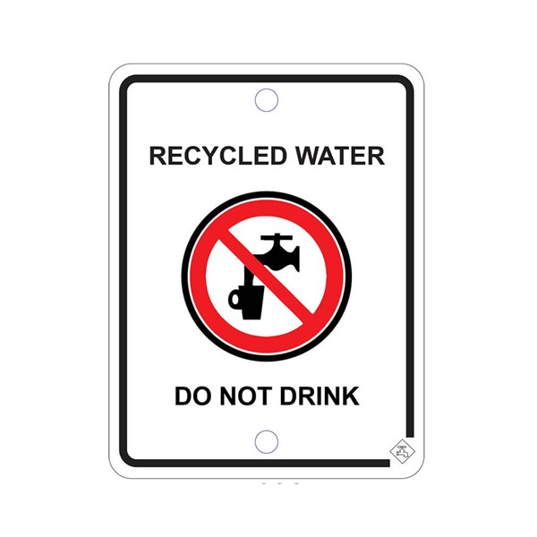 Austworld, titaflex, signs, RAINWATER PROHABITION SIGN, recycled water