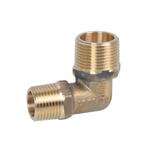 Austworld Metforge screwed brassware elbow MI x MI in brass