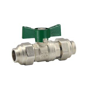 Austworld, logi valve, gas approved watermarked ball valves, butterfly handle FL x FL, gas cock, AGA approved