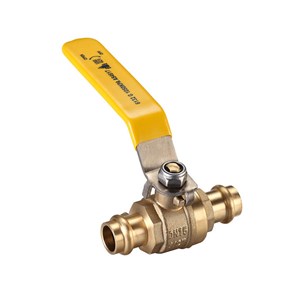 Austworld Logi valve, gas approved ball valves, press fit CU x CU, AGA approved, Lever handle