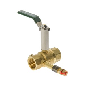 Austworld Logi valve, watermarked ball valves, HVAC with test point and mini ball valve, brass, extention tip, ball valve