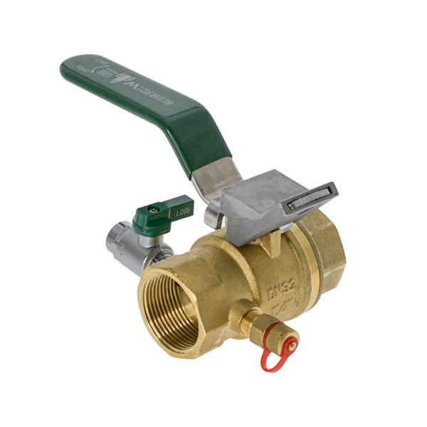 Austworld Logi valve, watermarked ball valves, HVAC with test point, brass