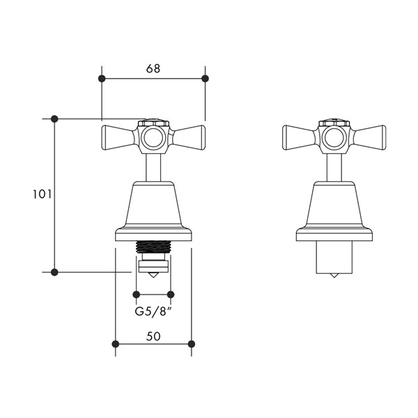 Austworld, technical drawings, monopoly tapware, OLD KENT BASIN TOP ASSembily, chrome plated