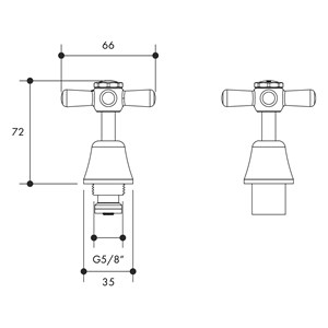 Austworld, monopoly tapware technical drawings, basin top assembly anti vandal chrome plated