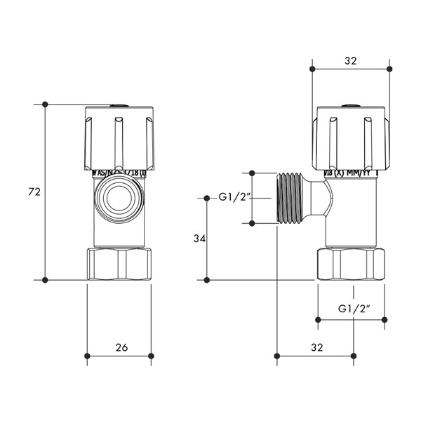 Austworld, monopoly tapware drawing, RIGHT ANGLE STOPS - CISTERN STOP 1/4 TURN FITQUIK SWIVEL FI
