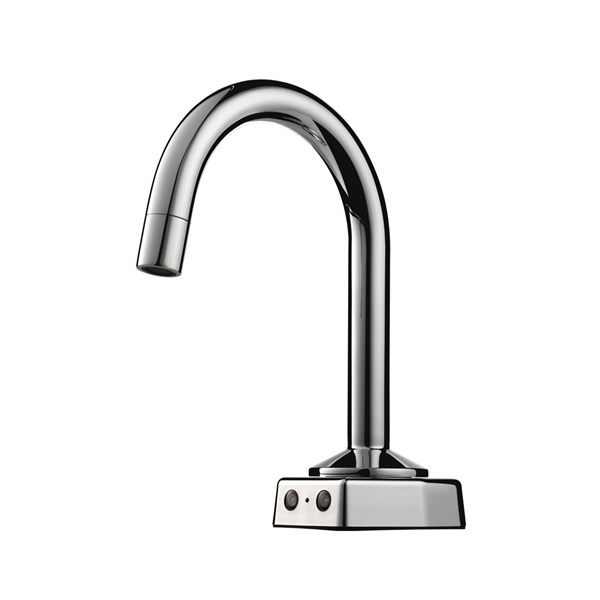 Austworld Autoflo gooseneck tap, sensor tap, basin outlet, chrome plated