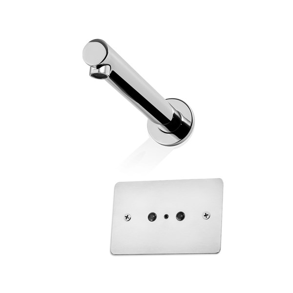 Austworld Autoflo wall mounted tap, sensor tap, outlet, chrome plated