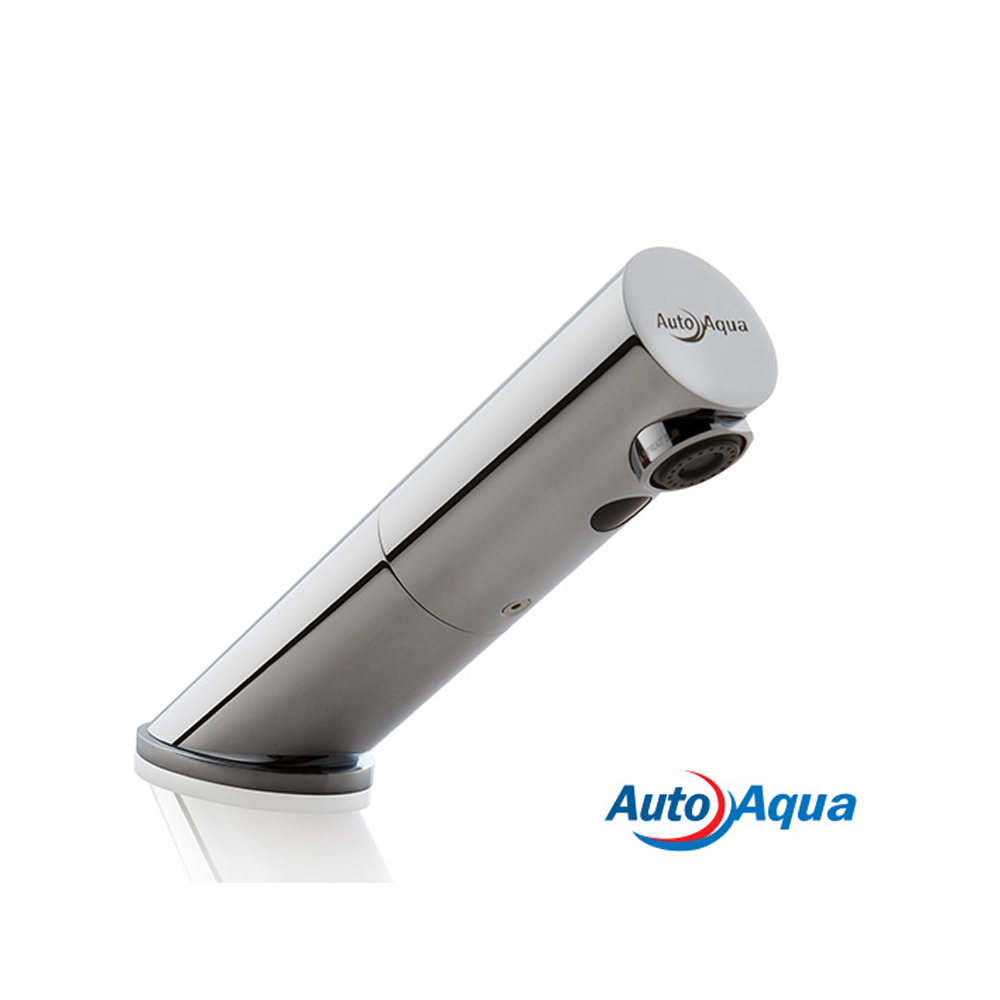 Austworld Autoflo wall mounted tap, sensor tap, outlet, chrome plated, auto aqua